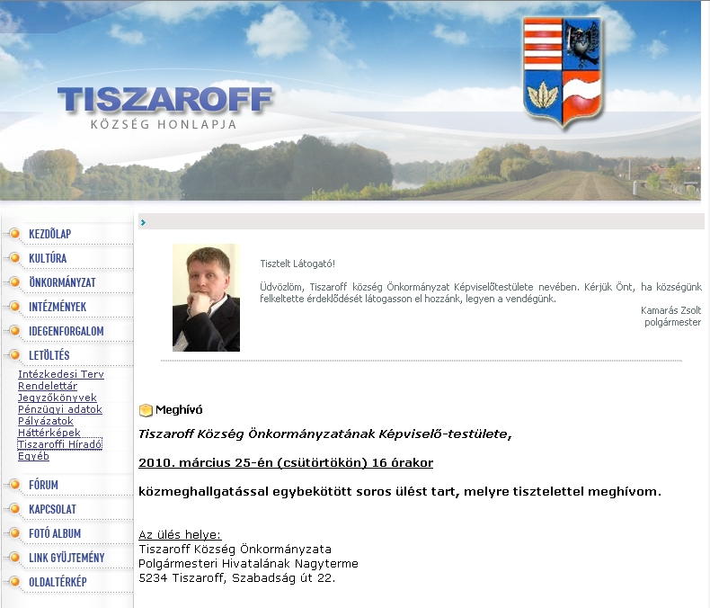 Tiszaroffi H�rad� 2010.03.29.