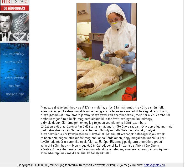Hetek, 2006-02-20