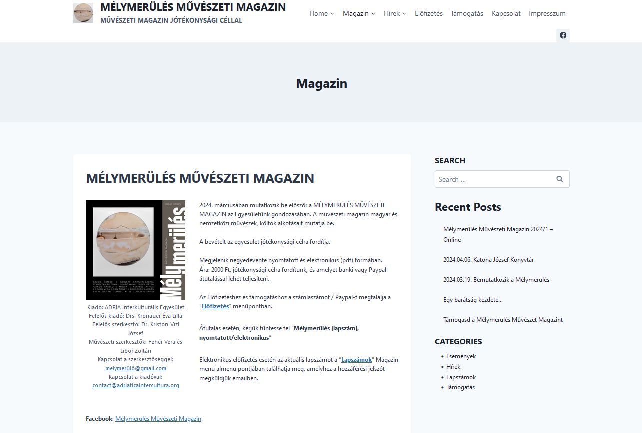 M�lymer�l�s m�v�szeti magazin 2024.05.02.
